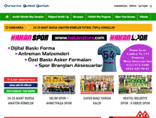 Tablet Screenshot of bursafutbolu.com
